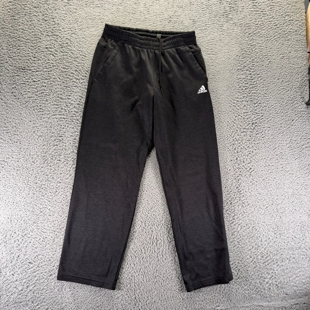 Adidas Climawarm Pant Mens M Black Polyester Track Straight Activewear Running
